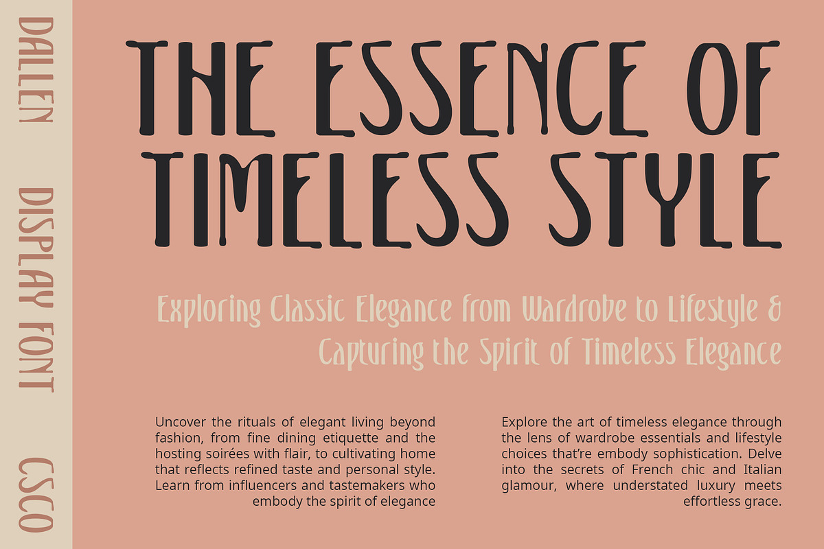 Dallen Blur, a Serif Font by Craft Supply Co. (Photo 6 of 8)