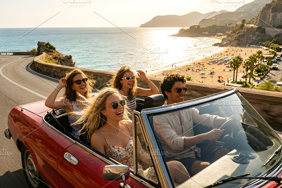Beachside Road Trip with Friends, a Holiday Photo by nandinigraphics (Photo 1 of 3)