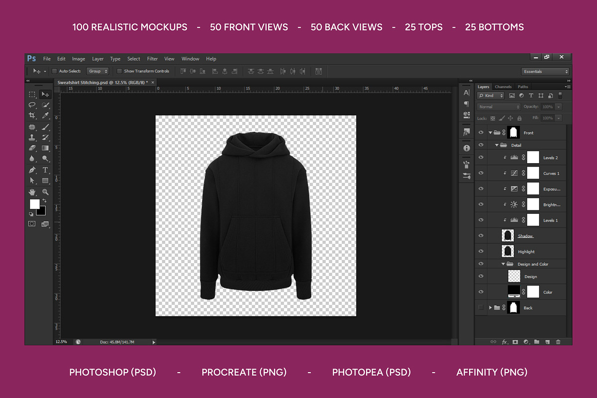 100 Realistic Streetwear Bundle, a Bottom Mockup by AtelierDuVow (Photo 2 of 10)