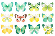 Watercolor Butterfly Clipart Bundle, an Illustration by Dream Creation (Thumbnail 5 of 6)