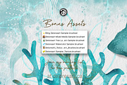 Underwater Sea World Watercolour, a Brushes & More by DeloresArt (Thumbnail 13 of 13)