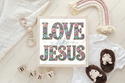 Love Like Jesus Easter Faux Embroide, an Illustration by CraftArtStudio (Thumbnail 4 of 4)