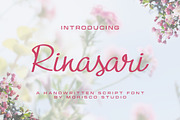 Rinasari - Handwritten Script Font, a Script Font by Morisco (Thumbnail 1 of 6)