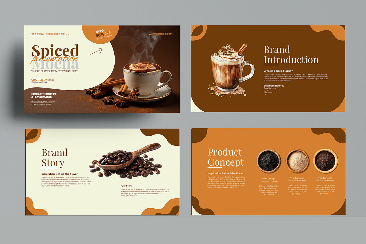 Spiced Mocha Presentation, a Presentation Template by MightyDesign (Photo 2 of 8)