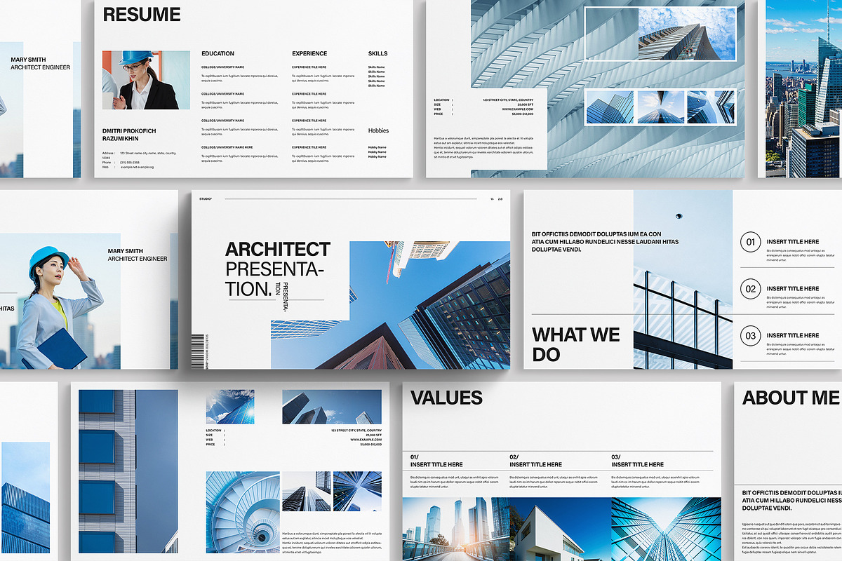 Architecture Portfolio Presentation, a Presentation Template by E-Type (Photo 1 of 5)