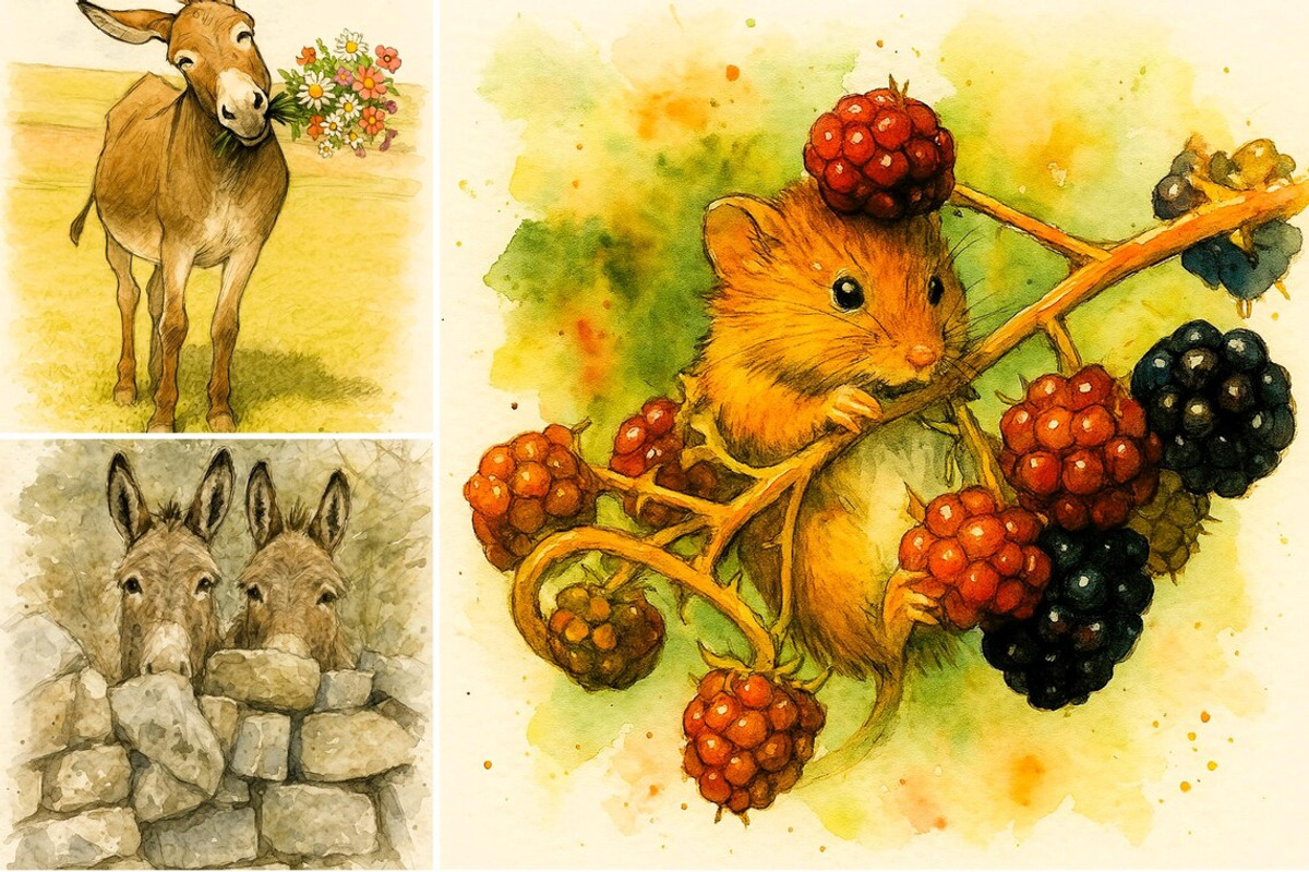 Funny Fall Animals Clipart Bundle, an Illustration by PinPaperStudio (Photo 5 of 7)