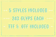 [30% off!] Shaken Font 5 Styles, a Font by Frisk Shop (Thumbnail 5 of 5)