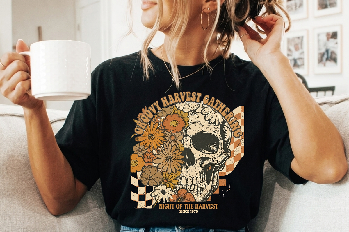 Retro Floral Skeleton PNG, Halloween, a Graphic by Vector Portal (Photo 1 of 8)