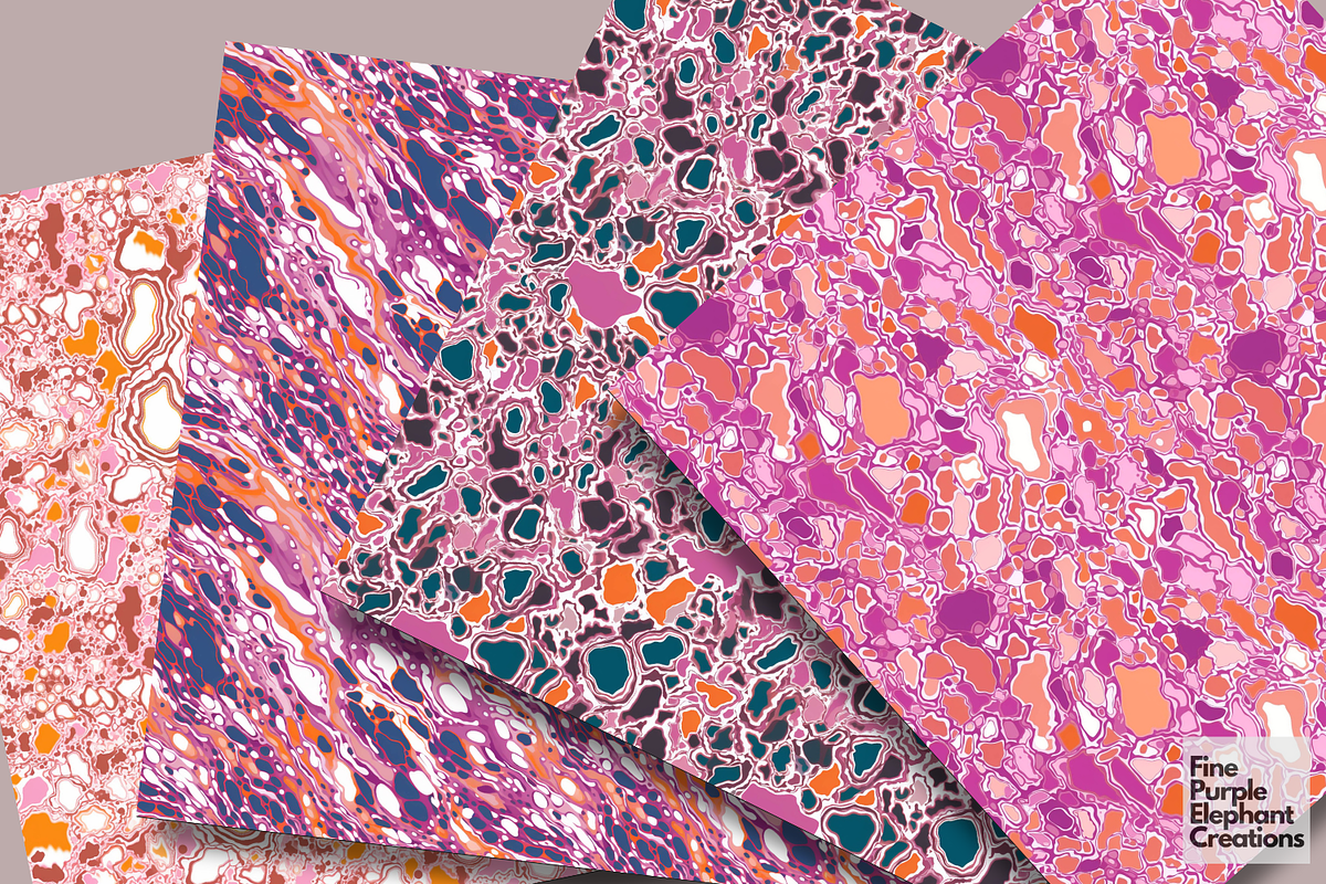 Marbled Pink | Abstract Sublimation, a Pattern Graphic by Fine Purple ...