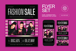 Fashion Sale Flyer, a Flyer Template by graphicook
