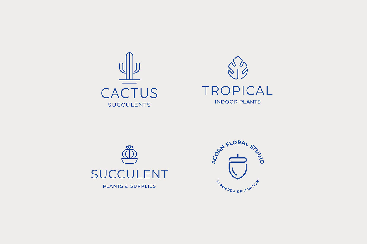 Botanical Logo Kit, a Branding & Logo Template by Paulina Sara Design (Photo 10 of 11)