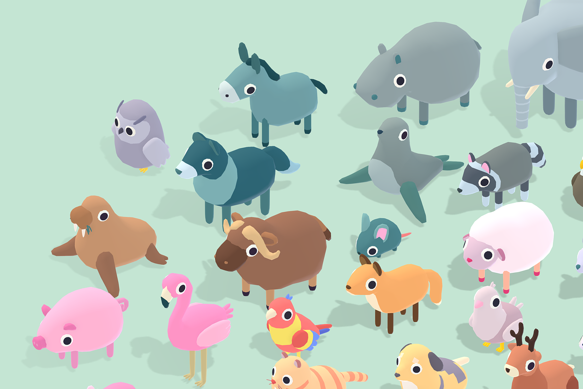 Quirky Series - Animals Mega Pack, an Animal 3D Model by Polydactyl (Photo 6 of 13)