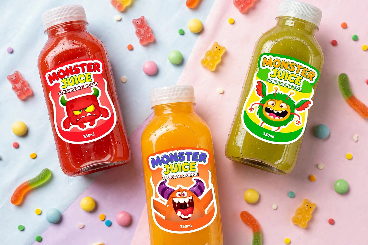 Candy Cloud - 6 Cute Monsters, a Decorative Illustration by D R A W K M A N (Photo 4 of 6)