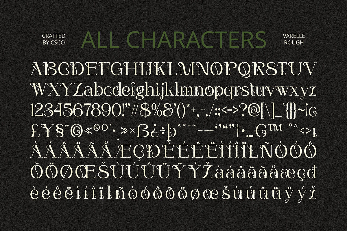 Varelle Rough, a Serif Font by Craft Supply Co. (Photo 8 of 8)