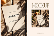 Rustic 5x7 Invitation Mockup PSD, a Mockup by PhoebeCreates (Thumbnail 1 of 7)