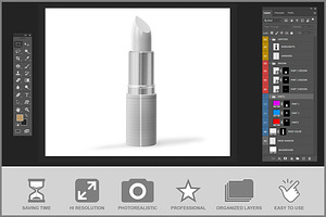 Lipstick Mockup PSD