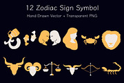 Zodiac Sign Vector Illustration Set, an Illustration by Dawnside Graphic (Thumbnail 3 of 11)