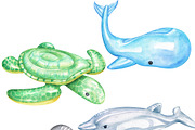 Pool float clipart, an Illustration by Sweet sweet design (Thumbnail 2 of 4)