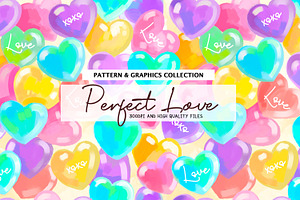 Colourful Heart Seamless Pattern