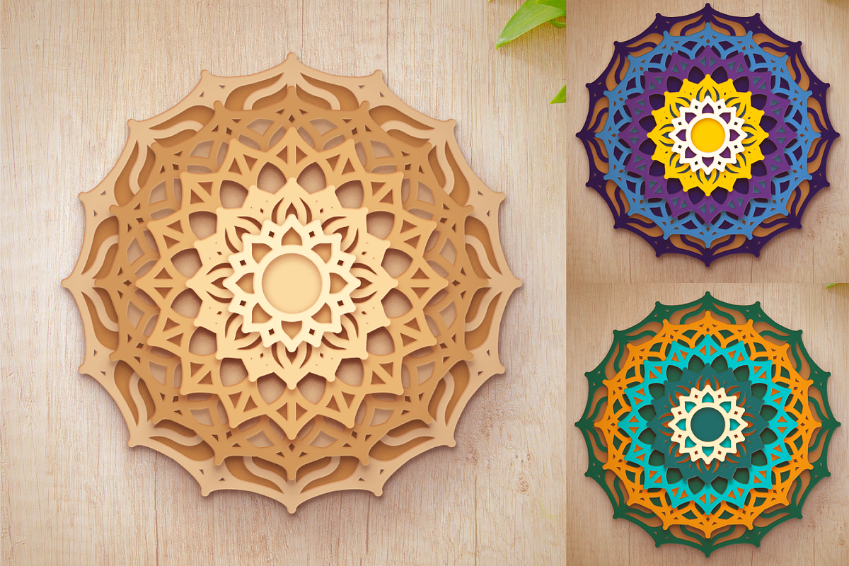10 - 3D Flower Mandalas Collection, an Object Graphic by Arshad Ali (Photo 11 of 18)