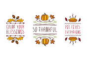 Handdrawn Thanksgiving elements, a Decorative Illustration by AV Design (Thumbnail 4 of 4)