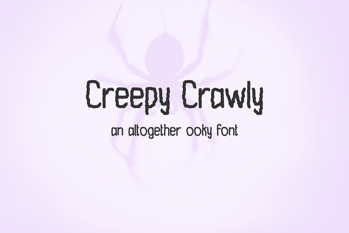 Creepy Crawly Display Font, a Handwritten Font by Beck McCormick (Photo 1 of 10)