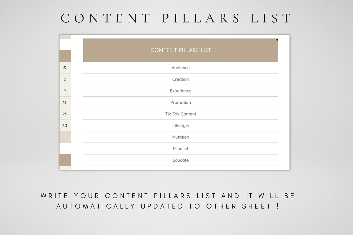 Social Media Content Planner, a Templates & Theme by BRANDcontent (Photo 6 of 9)