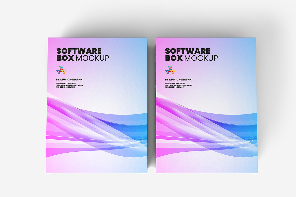 Software Box Mockup - 13 Views, a Packaging Mockup by Illusiongraphic (Photo 10 of 27)