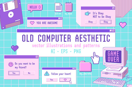 Old Computer Aesthetic, a Technology Illustration by Martyshova