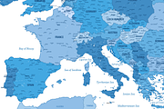 High Detailed Political Europe Map, an Illustration by ilynx (Thumbnail 4 of 8)