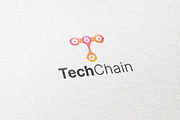 Letter T - Tech Chain Logo Template, a Branding & Logo Template by Graplick (Thumbnail 2 of 2)