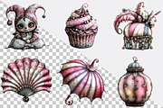Whimsical Mardi Gras Clipart Bundle., an Illustration by SVGArt (Thumbnail 2 of 7)