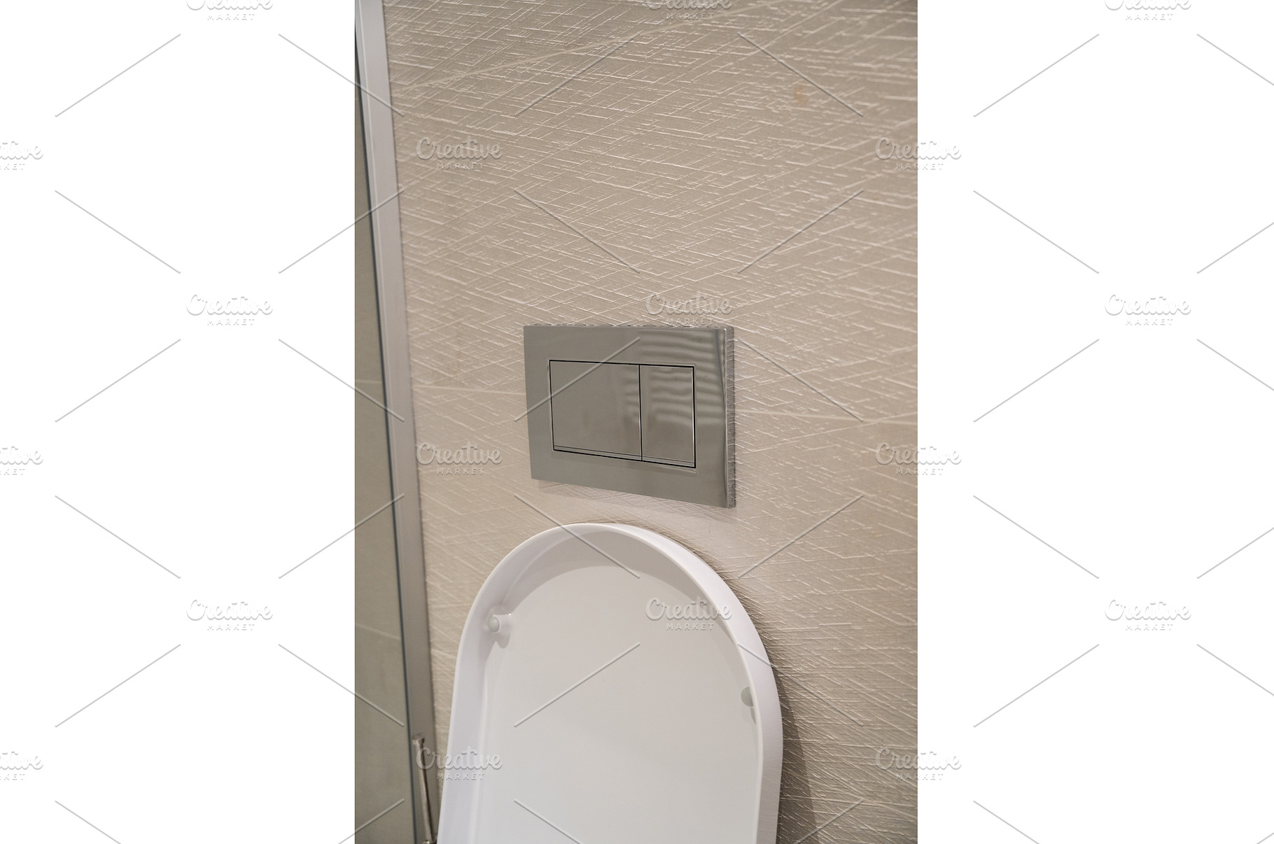 Modern wall-mounted chrome dual, an Architecture Photo by volodymyrshtun13795