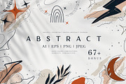Organic, geometric abstract shapes, an Object Graphic by Graphic Art (Thumbnail 1 of 7)