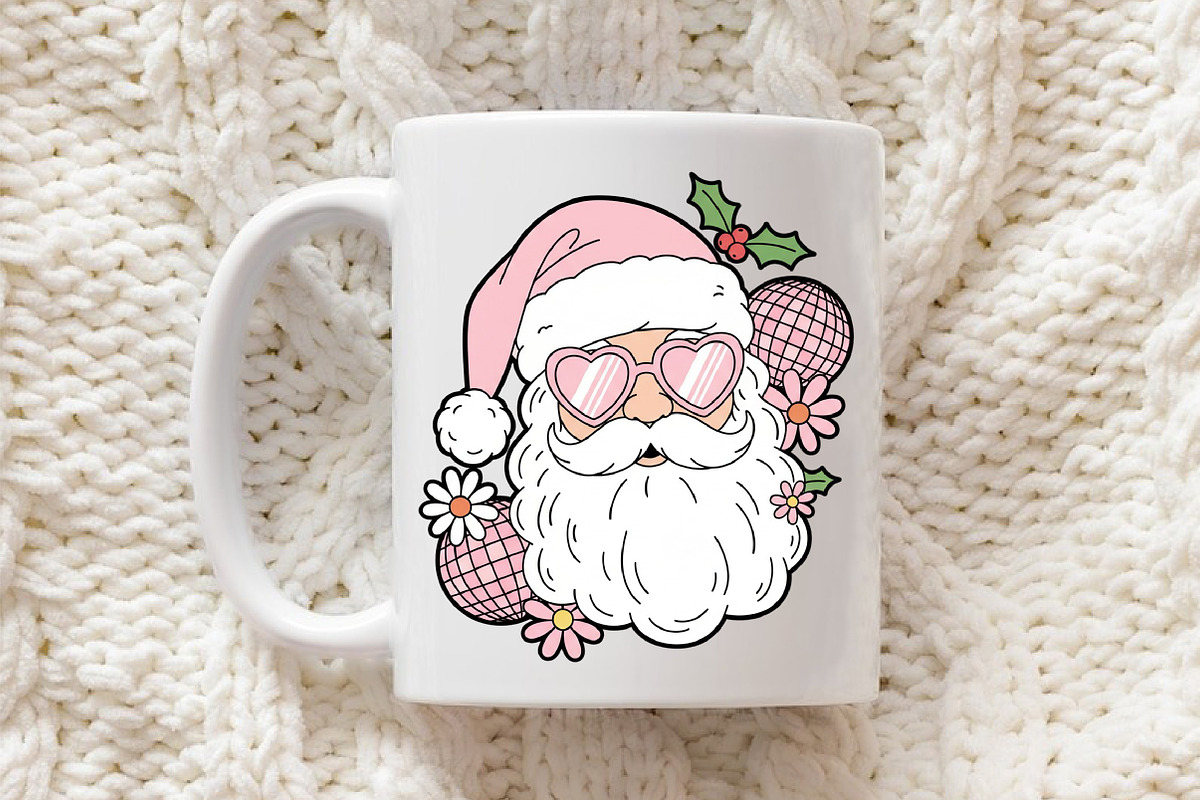 Retro Christmas, Groovy Santa Claus, an Illustration by Libby Wishes (Photo 5 of 8)