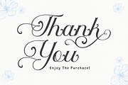 Auntha Clear | Script Font, a Script Font by twinstd (Thumbnail 13 of 13)