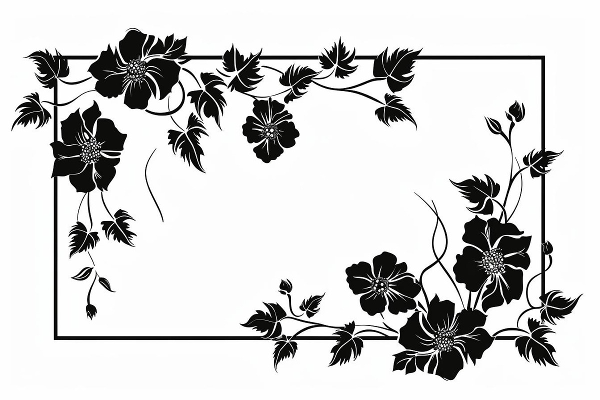 Flower Frame Silhouette Pack, an Illustration by BIPLOB EXPERT (Photo 6 of 9)