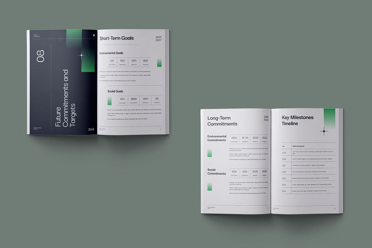 Sustainability Report - Gravoos, a Brochure Template by fakhroo (Photo 11 of 12)