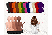 Christmas soul sister Clipart PNG, a Person Illustration by Podcliparts (Thumbnail 3 of 7)