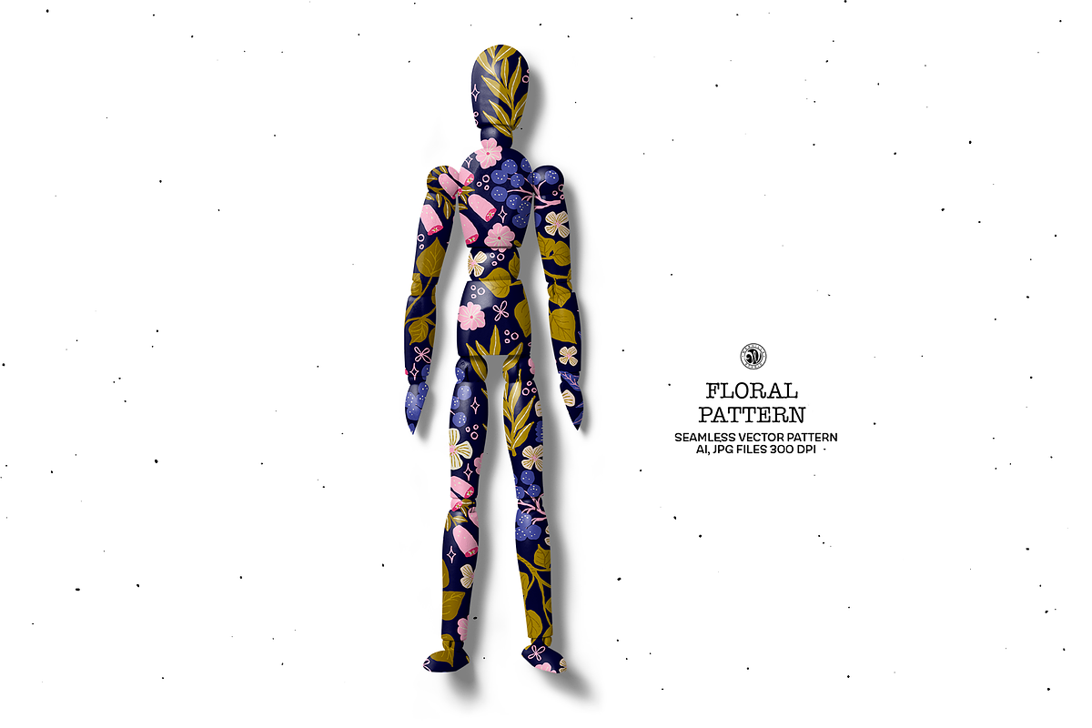 Floral Vector Pattern v2, a Pattern Graphic by Webvilla Studio (Photo 6 of 6)