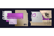 Torn paper notebook pieces and note, an Object Illustration by art PVP - market (Thumbnail 1 of 3)