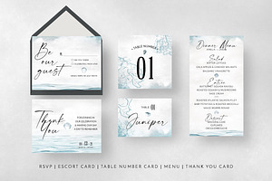 Nautical Wedding Invitation Suite