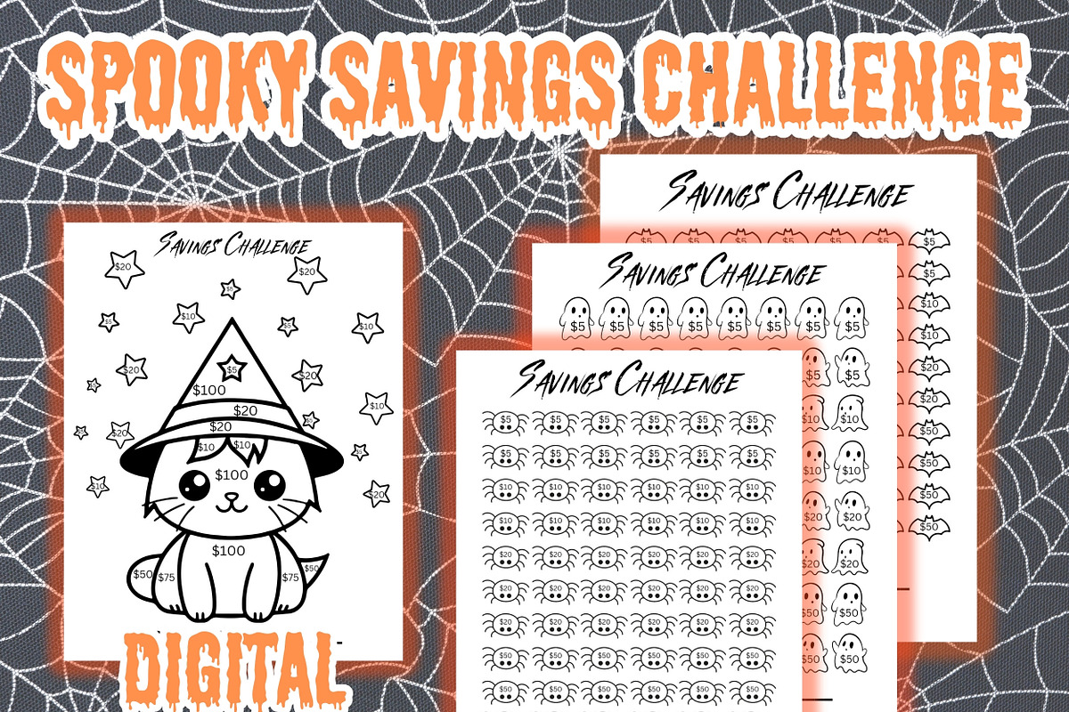 Halloween Theme Savings Challenge, a Stationery Template by Pixels N Bows (Photo 1 of 3)