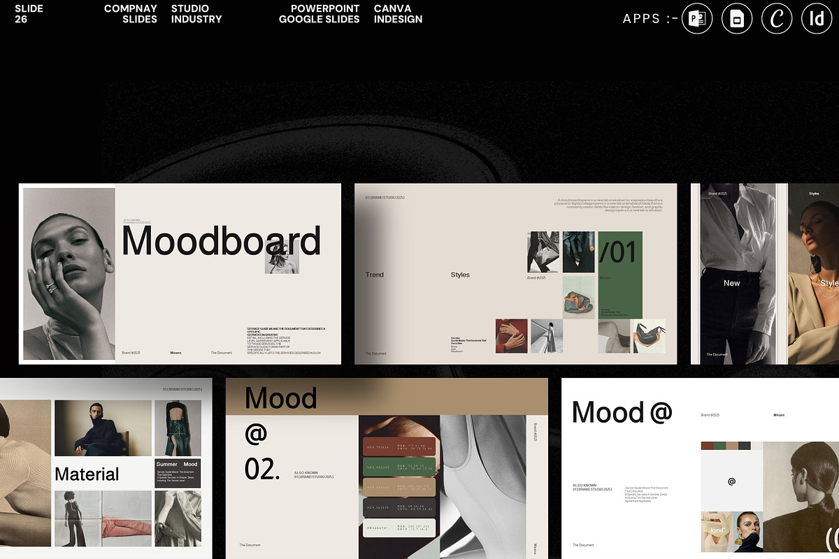 Brand / Mood and Brief, a Presentation Template by Studio Industry (Photo 8 of 12)