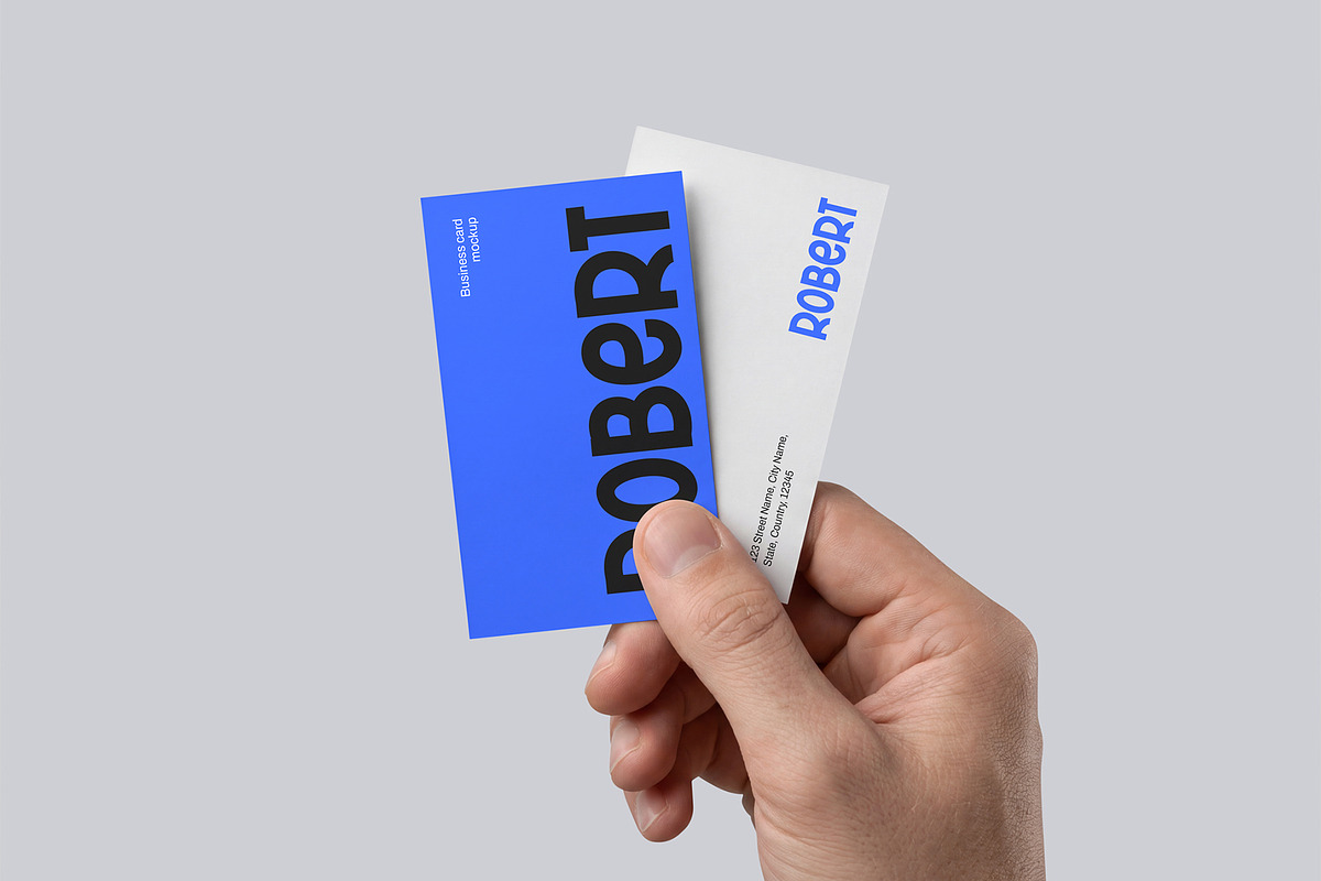 Square Business Card Mockup Bundle, an Advertising Mockup by graphypix (Photo 6 of 14)