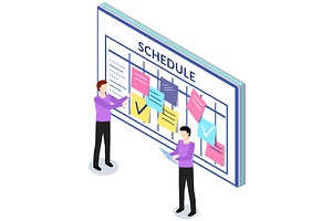 Employees Planning Schedule For Week