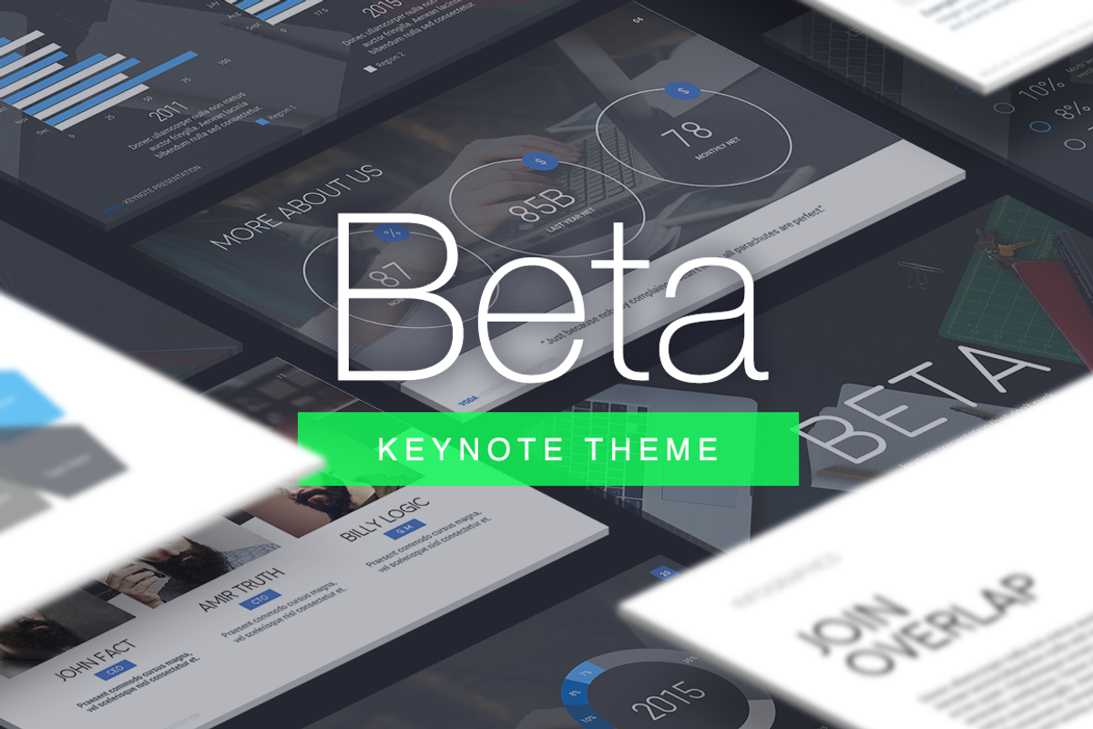Beta - Keynote Template, a Presentation Template by Slidehack (Photo 1 of 3)