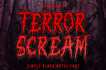 Terror Scream - Black Metal Font