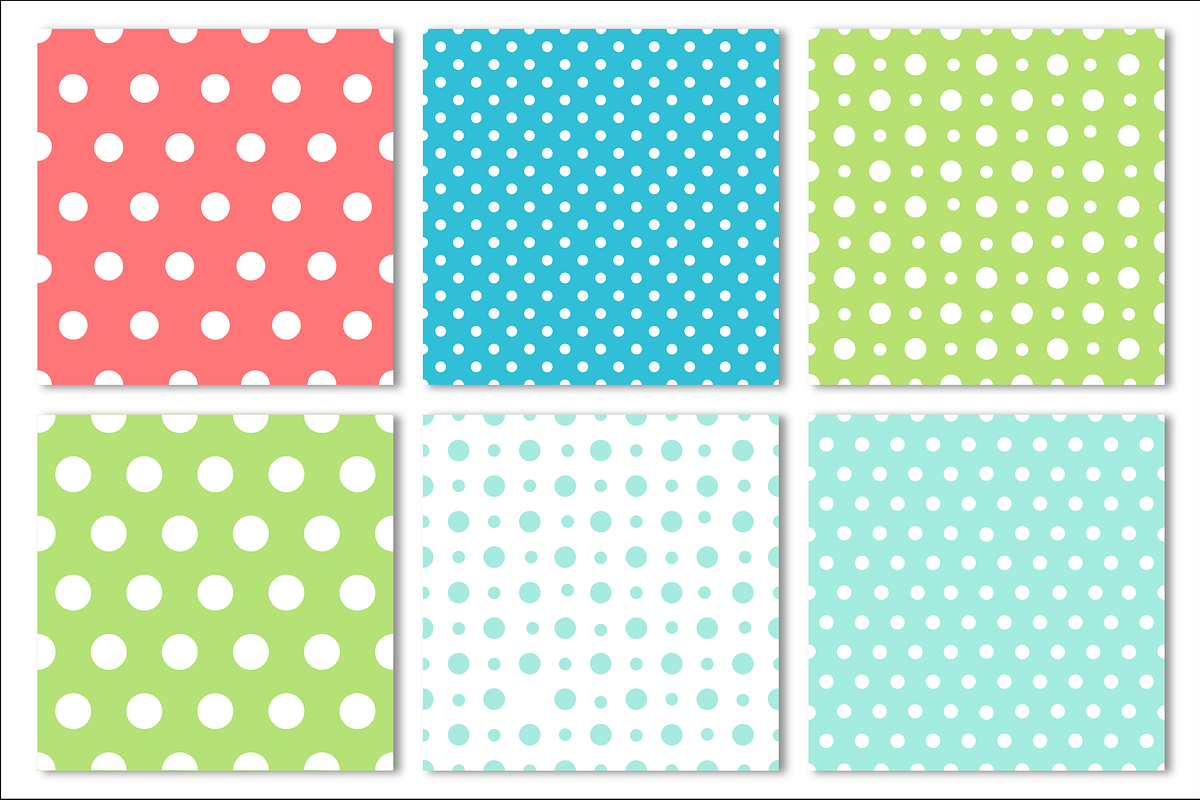 Polka Dot Seamless Pattern Bundle, a Pattern Graphic by Dream Creation (Photo 4 of 5)