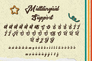 Hamilangton - Retro Display Font, a Script Font by Dhabee (Thumbnail 9 of 17)